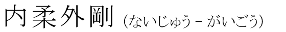 「内柔外剛」の読み方