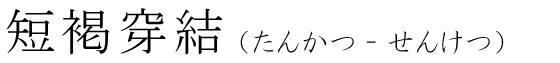 「短褐穿結」の読み方