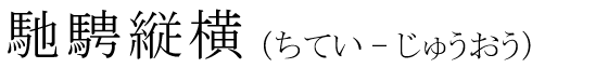 「馳騁縦横」の読み方