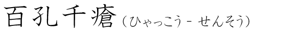 「百孔千瘡」の読み方