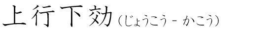 「上行下効」の読み方